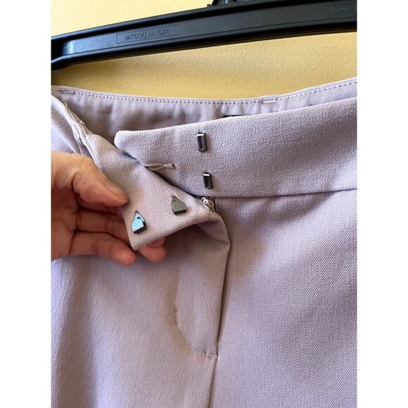 Express Columnist Bootcut Mid Rise Stretch Trousers Office Pants Pink Size 0 - Picture 4 of 9